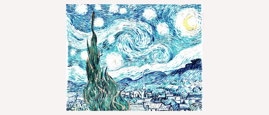 Snowy, Starry, Christmas Night Inspired Art