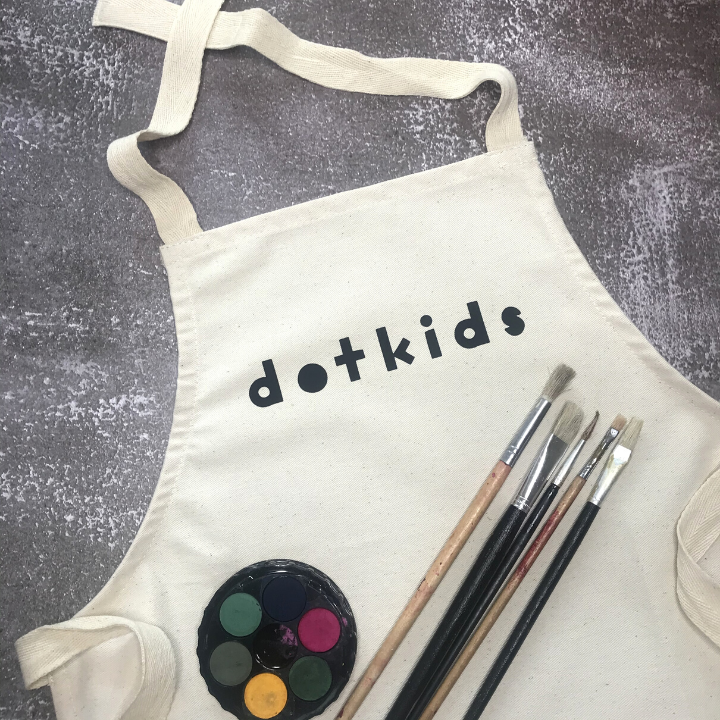 Dot Kids Children's Fabric Art Apron