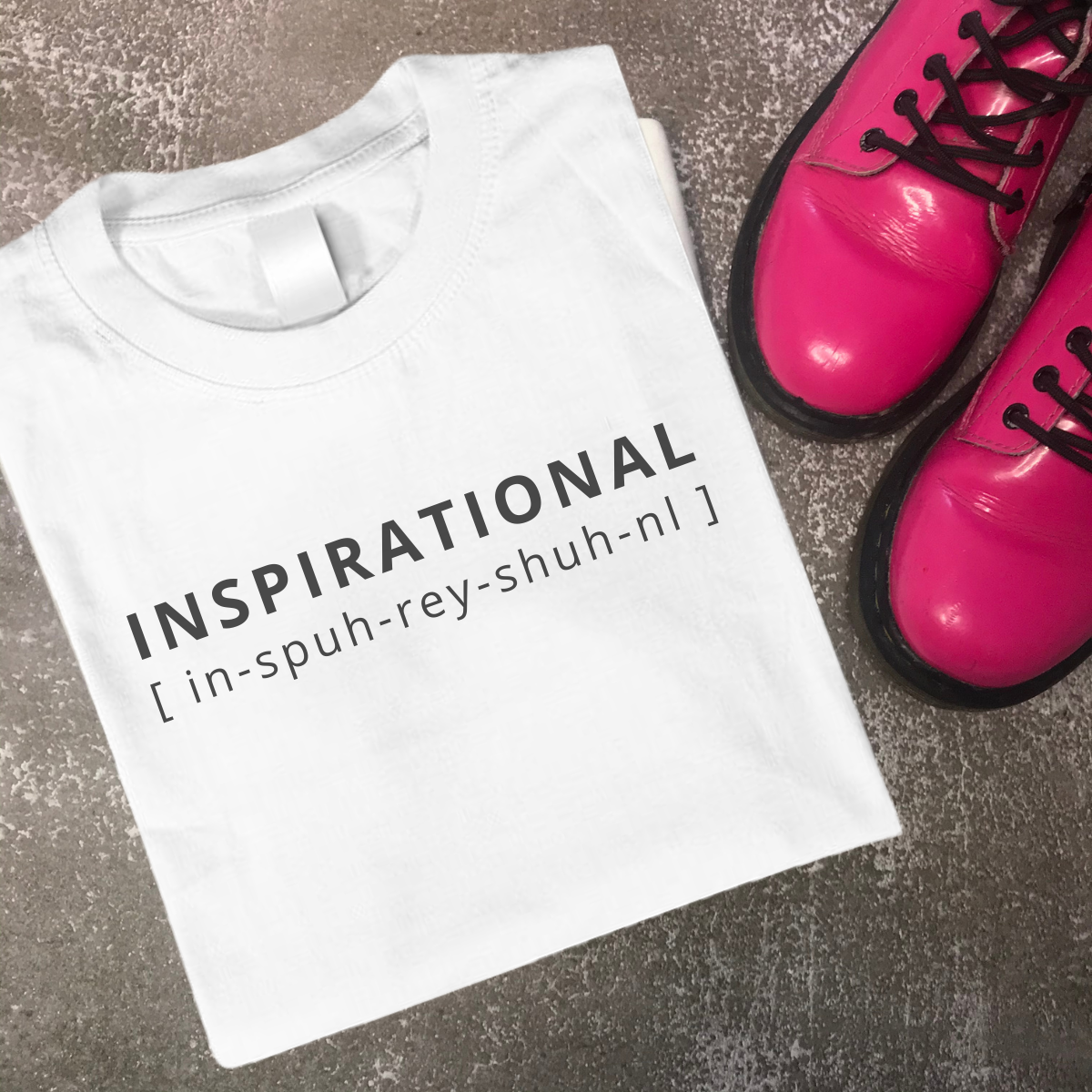INSPIRATIONAL Organic Kids T-Shirt - Black on White