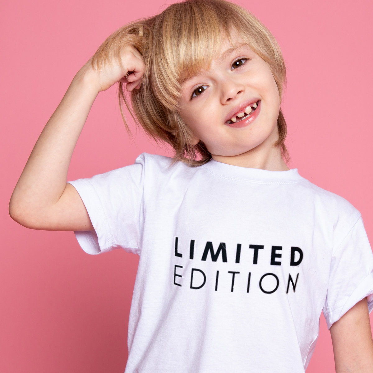 LIMITED EDITION Organic Kids T-Shirt - Black on White