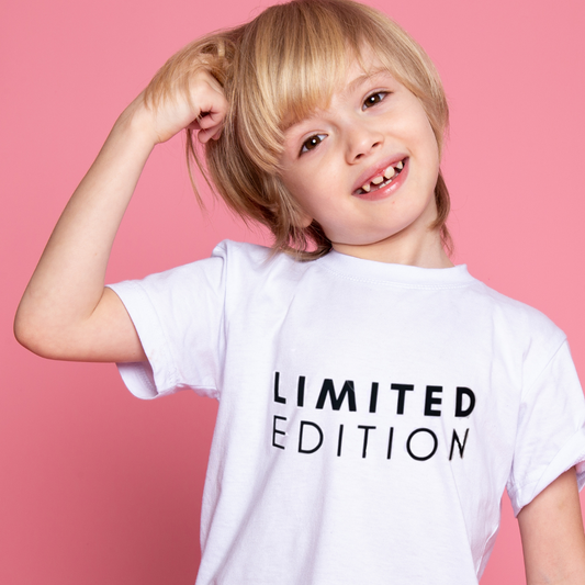 LIMITED EDITION Organic Kids T-Shirt - Black on White