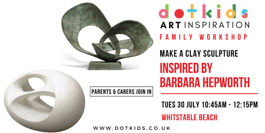Discover the Joy of Clay Sculpture at Our Family Workshop on Whitstable Beach, inspired by Barbara Hepworth