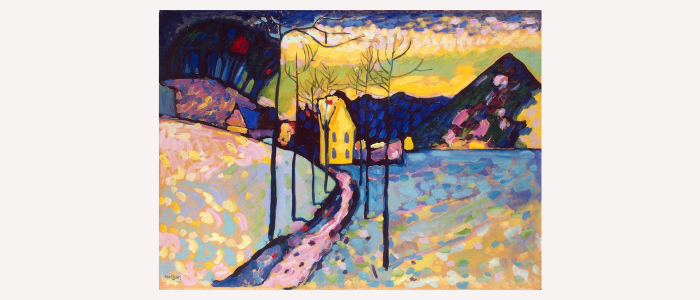 Kandinsky Winter Landscape Inspired Art