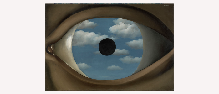 Magritte's False Mirror Inspired Art