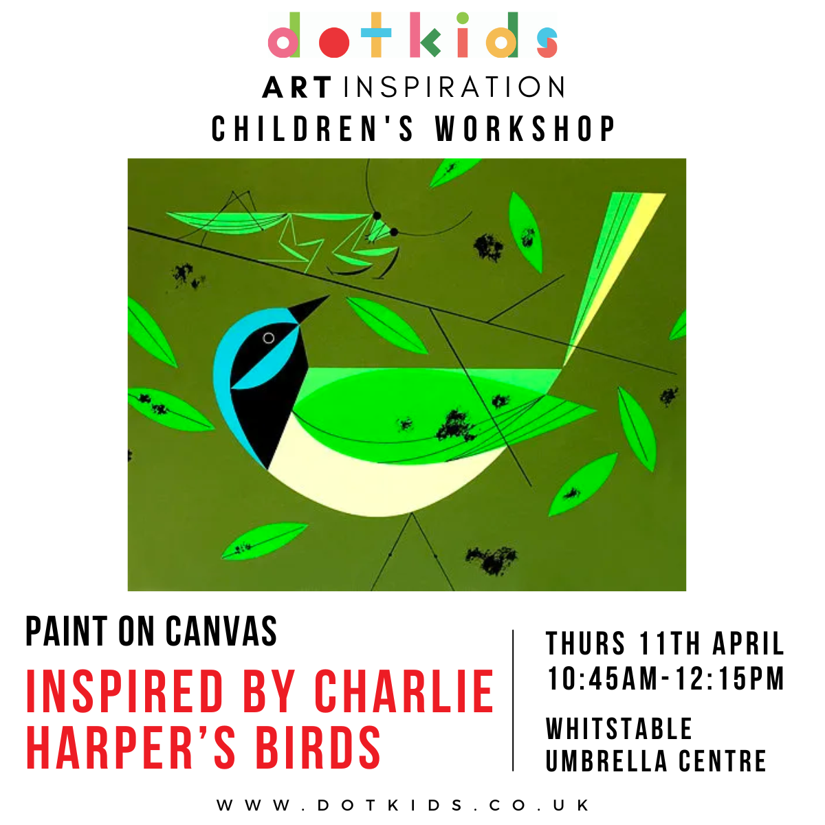 Charlie Harper's Birds Art Inspiration Workshop For Children