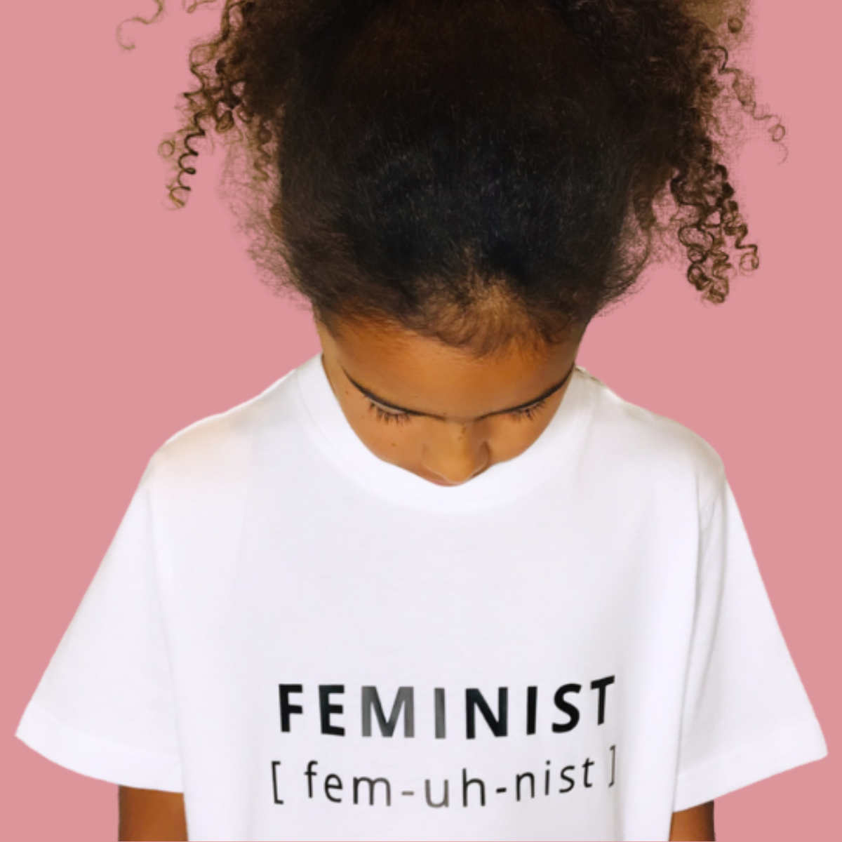 FEMINIST Kids Organic T-shirt - Black On White
