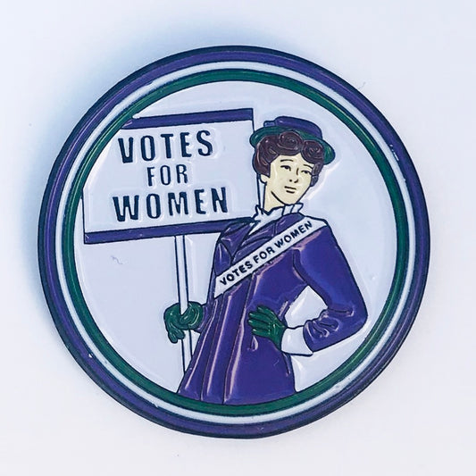 Votes For Women Suffragette Enamel Pin - Dot Kids Ltd