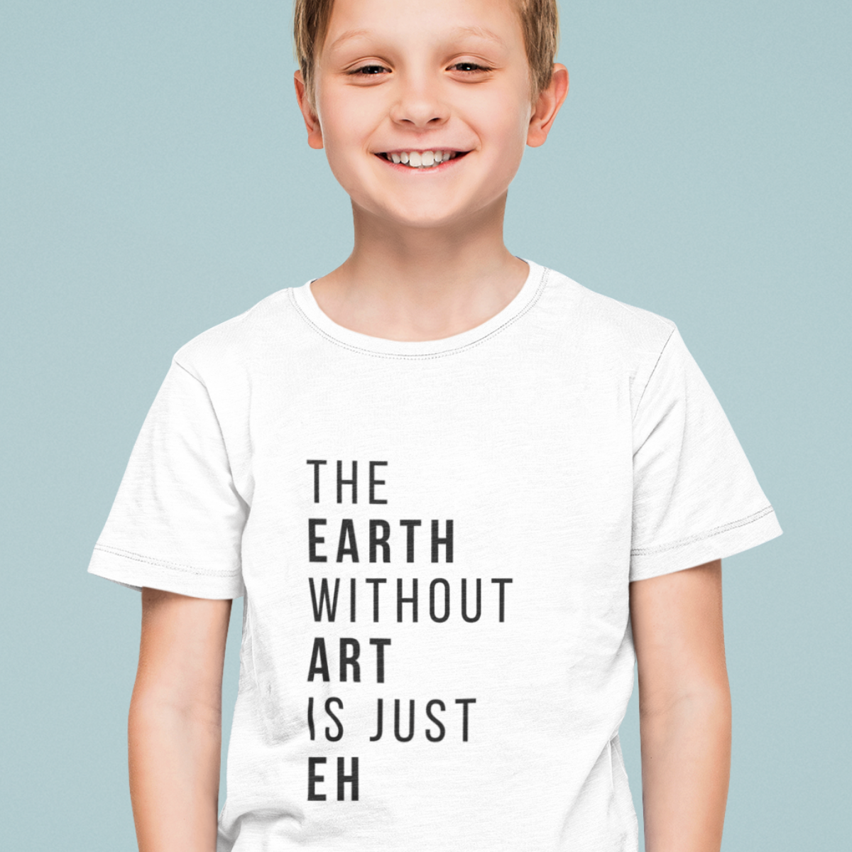 The Earth Without Art Organic Kids T-shirt - White