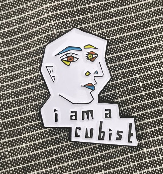 I Am A Cubist Enamel Art Pin - Dot Kids Ltd